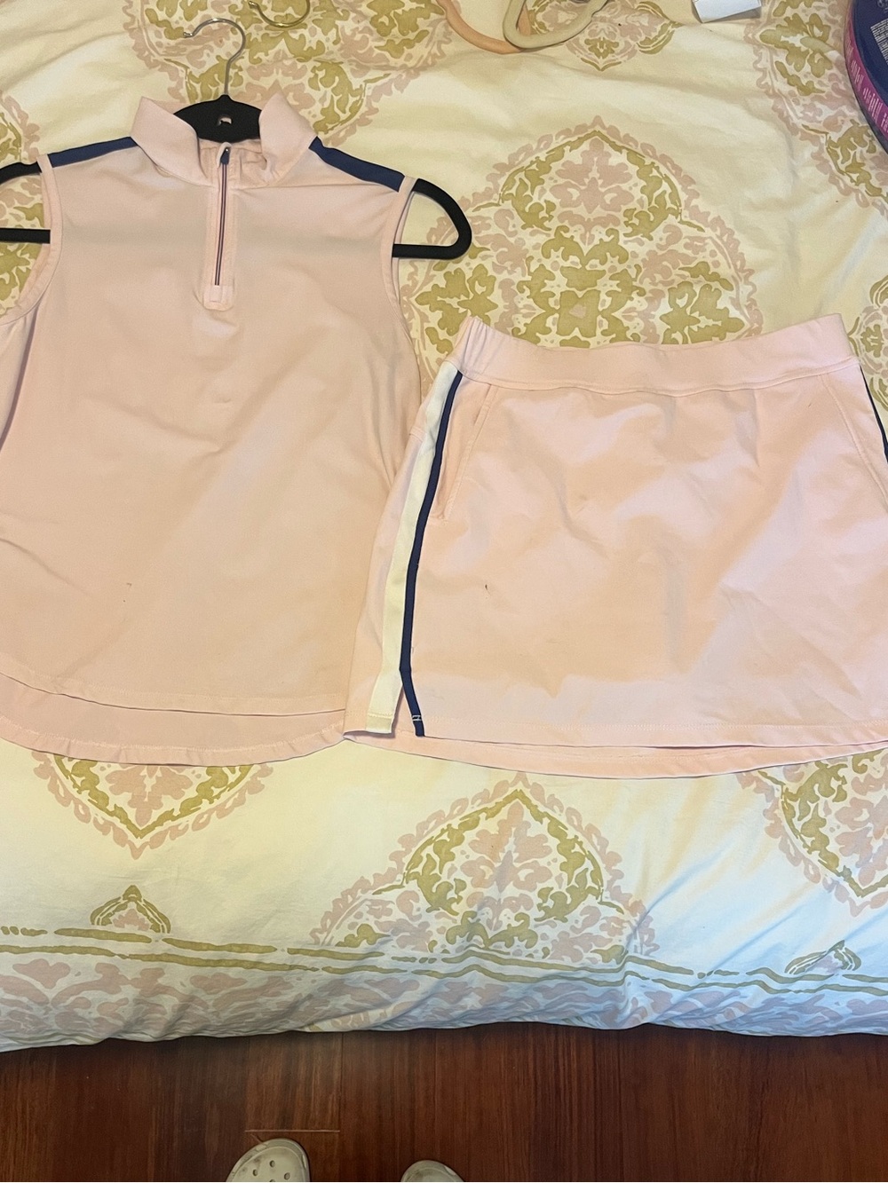 Featherie Sleeveless Pink Golf/Tennis Skort Set